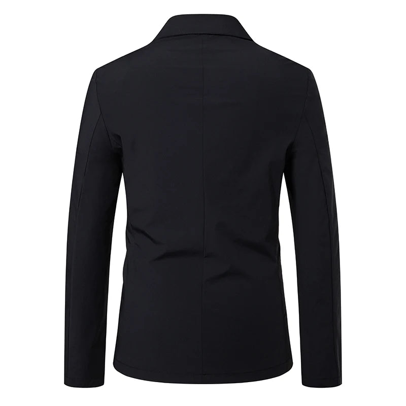 2026 New Summer Sunscreen Jacket for Men's Fattened Plus Size Fat Man Business Casual Suit Men's Top Single Piece