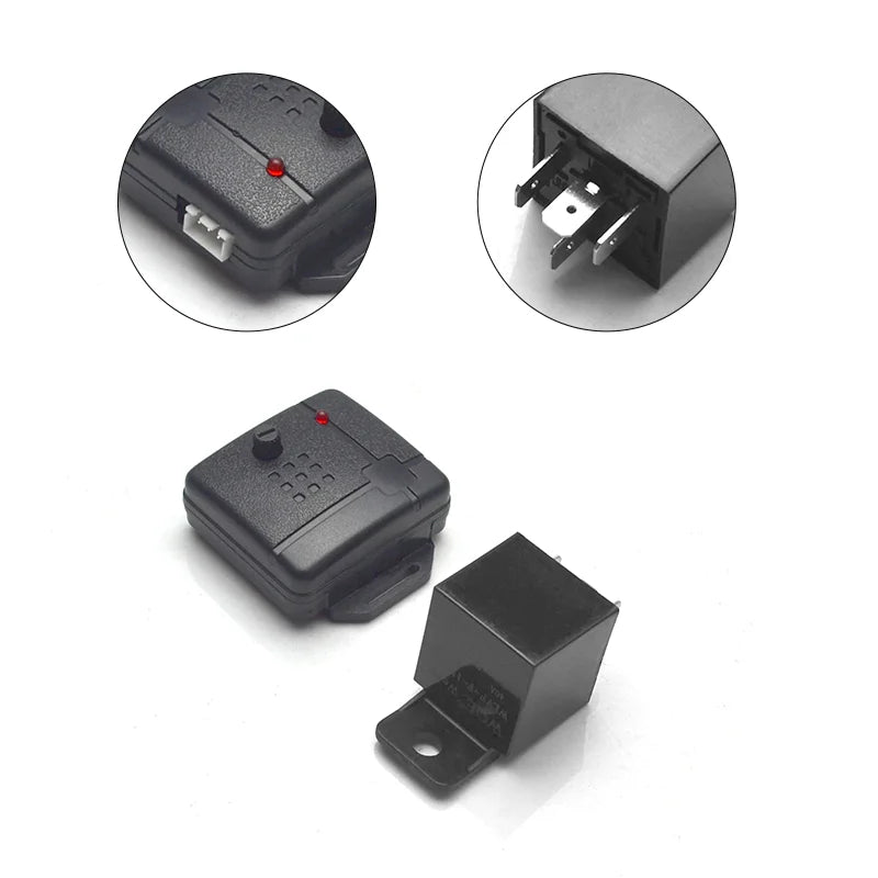 Car Vibration Anti Theft Alarm System Audible Alerts Supports Remote Control via Mobile App Includes 2 Remote Keys Universal Fit