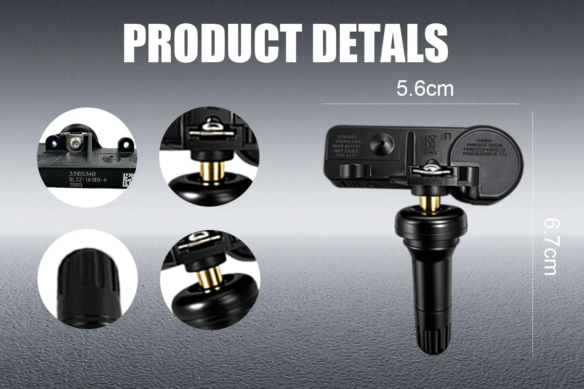 1/4PCS 315MHz Tire Pressure Sensor For Ford F150 F250 F350 Focus Fusion Replacement For DE8T-1A180-AA 9L3Z-1A189-A 9L3T-1A180-AE
