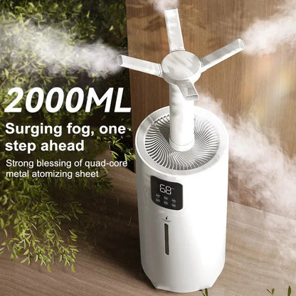 25L Industrial Humidifier Commercial Ultrasonic Humidifier Quad-core Atomization Smart Sterilization Disinfection Air Purifier