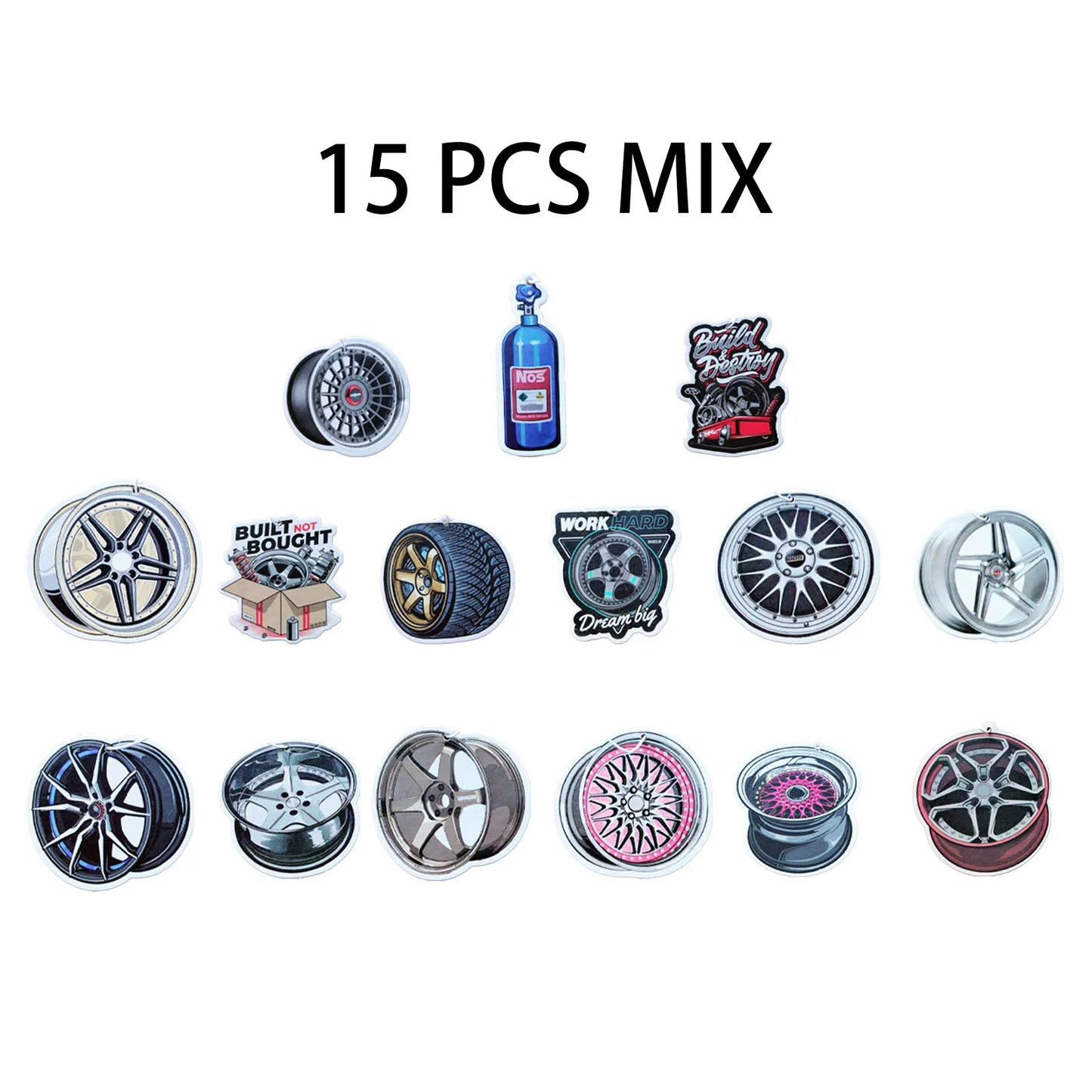 Wheel-shaped Japanese car air freshener, hanging air freshener, perfume fragrance