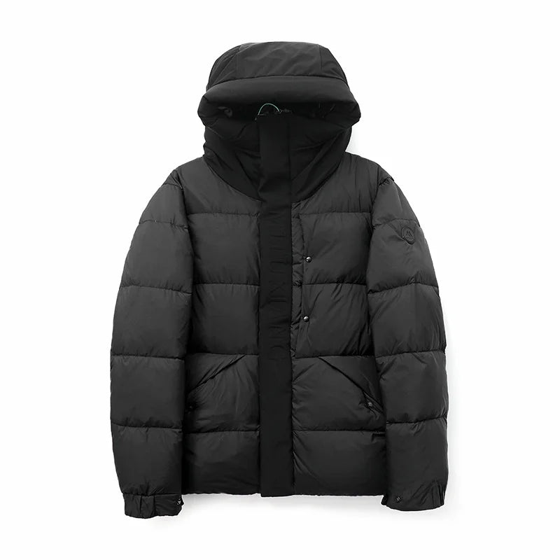 Ultra-Thick High-Puff Waterproof 90-Down Hooded Puffer Jacket for Men And Women Premium Fashion Outerwear for Autumn And Winter