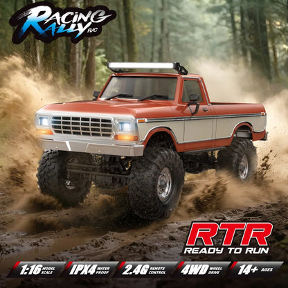1:16 4WD Rc Car Full Scale Off-Road 2.4G Remote Control Cars With LED Monster Trucks Race Cars Model Toys For Kids Adult Gifts