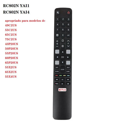 Smart Remote Control for TCL TV RC802N YAI3 YUI2 YU14 YUI1 YU11 65C2US 75C2US 43P20US U65S9906 U43P6006 Controller