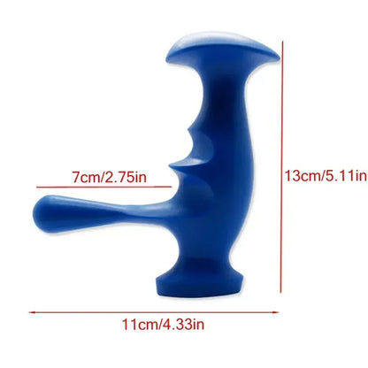 Stainless Steel Manual Deep Tissue Massage Tool, Trigger Point Massage T-Bar Full Body Massage Tool Full Body Fascial Relaxation