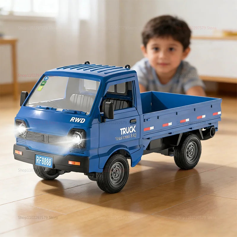 2026 New Remote Control Car 1:16 Scale 2.4GHz 360° Drift Truck With Spray LED Lights Off-Road Toys For Kids Boys Birthday Gifts
