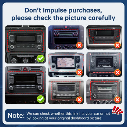 Road Top 7" HD Car Radio Wireless CarPlay Android Auto Stereo Audio For Volkswagen/Seat/Skoda/Passat/Golf/Polo Player