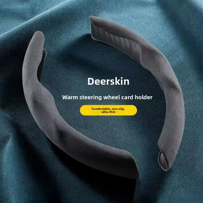 2026 Winter New Car Steering Wheel Cover Gearshift Handbrake Cover Protector Decoration Warm Super Thick Plush Auto Accessories