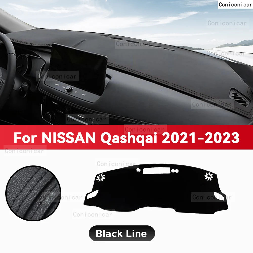 Dashboard Cover Mat Protective Pad  For NISSAN QASHQAI J12 2021-2023 Car Accessories Dash Board Sunshade Anti-UV Carpet Dashmat