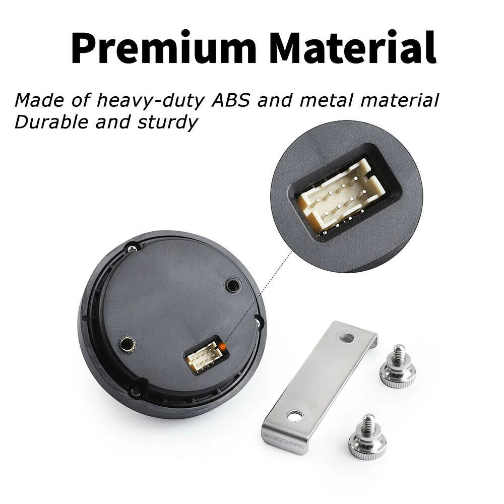 Auto Meter 2'' 55MM Ultra-Thin Car Exhaust Meter Fuel Pressure Gauge Water Temperature Gauge Booster Gauge Voltmeter