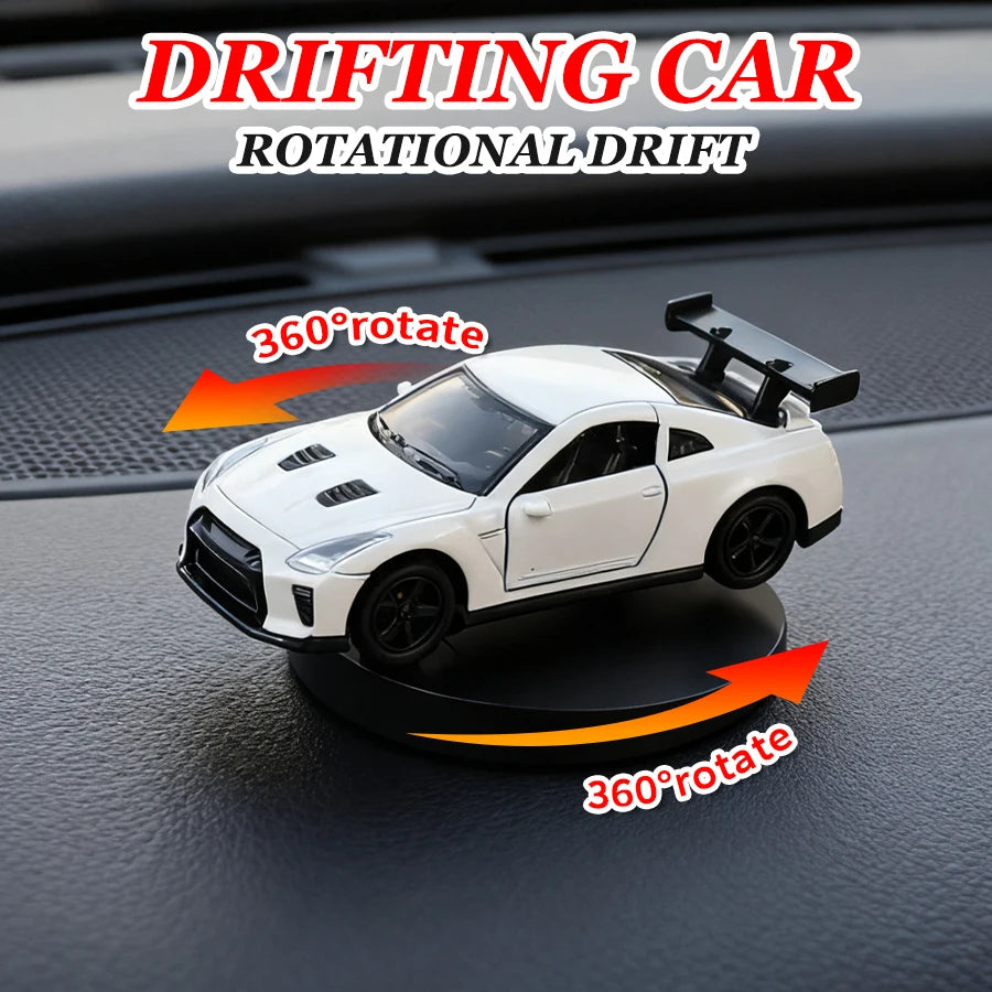 Car Individuality Center Console Decoration Sports Car Drift Rotating Car Decor Auto DashboardTurning Racing Model Decoration
