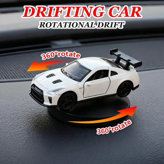 Car Individuality Center Console Decoration Sports Car Drift Rotating Car Decor Auto DashboardTurning Racing Model Decoration
