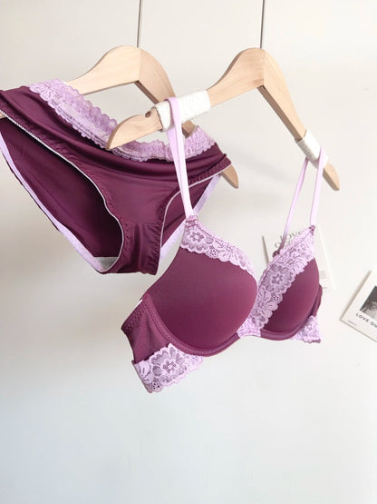 Sexy Leopard Print Lingerie Set Women Wireless Invisible Small Bust Lift, Adjustable A To C Cup, Sheer Lace Pure Style,soft S-XL