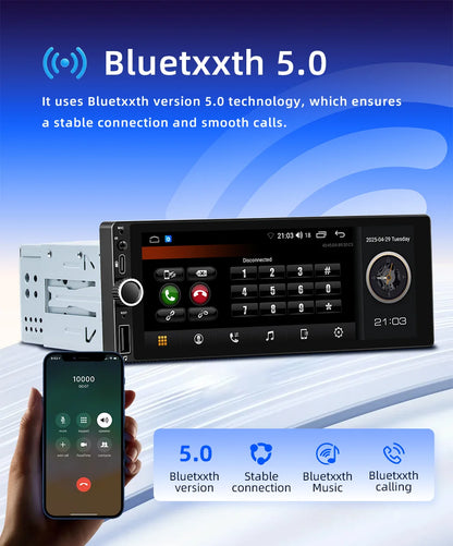 Car Intelligent Systems Android 13 1din Player Wireless Carplay Android Auto WIFI Internet GPS Navigation RDS BT Auto Stereo