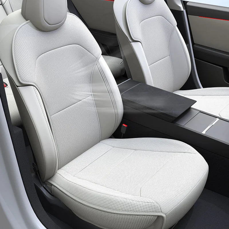 Car Seat Mats For Tesla Model Y L/ Y Juniper Breathable All Season Back Seat Pad Protector Covers Nappaleather Cushion Accessori