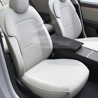 Car Seat Mats For Tesla Model Y L/ Y Juniper Breathable All Season Back Seat Pad Protector Covers Nappaleather Cushion Accessori