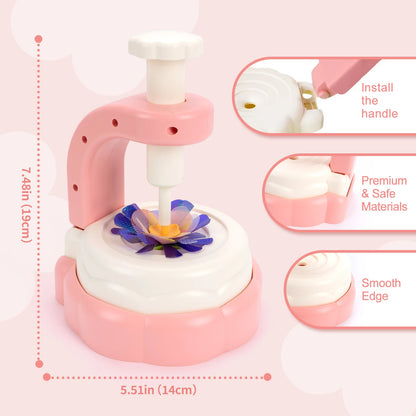 Handmade DIY Simulation Bouquet Set Embossing Machine Toys DIY Flower Craft Kit Parent Child Interactive Puzzle Toys Girls Gifts