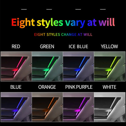 150cm Sunroof LED Strip Symphony Ambient Lamp RGB Car Roof Panoramic Skylight Ambient Streamer Lights Neon Lighting Universal