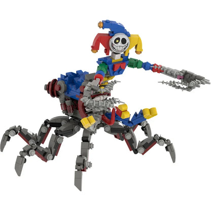 Moc Bobble Game Time 5 Joker Spidert  Building Block Assembly Small Particle Figurine Model Ornament Handmade Toy