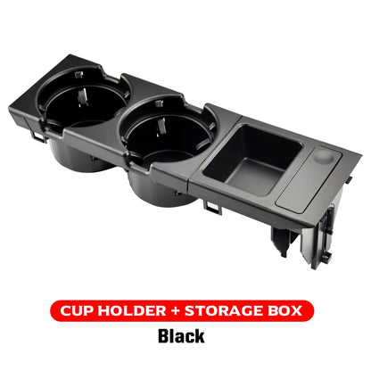 New Double Hole Car Styling Front Center Console Storage Box Coin + Cup Holder For BMW E46 Series 1999-2006 51168217953