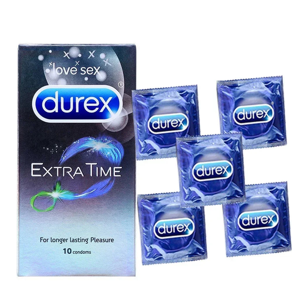 20/10pcs Durex Delay Ejaculation Spike Condoms Ultra Thin Factor Intimate Extra Lubricated Men Contraception Lasting Enlargement