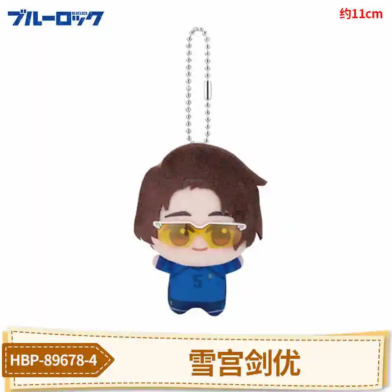 New Anime Blue Lock Vol.7 Hiori You Isagi Yoichi Cosplay Plush Doll Fluffy Maumet Pendant Puppet Keychain Keyring Charm Gifts