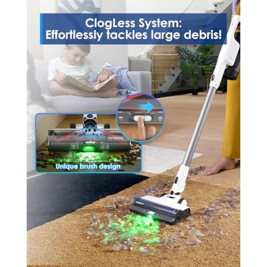 Stick vacuum cleaner for pet hair, carpet hard floor: Pure ONE Station 5 cordless smart vacuum with 2.5L auto dust base, full-p