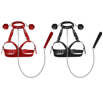 Sex Restraints Bondage BDSM Toys PU Leather Adjustable Waist Strap Adult SM Games Sex Toys for Men Women Sex Bondage Toys