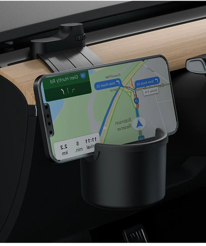 For New Tesla Model Y Juniper 2025+ Model 3 Highland 19-25 Dashboard Water Cup Holder Car Instrument Panel Tidying Phone Holder