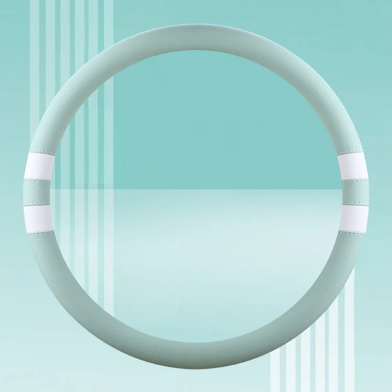 Car Steering Wheel Cover for Women Girls Universal 14.5-15 Inch, Breathable , Non-Slip, Car Interior Accessories for Most Cars