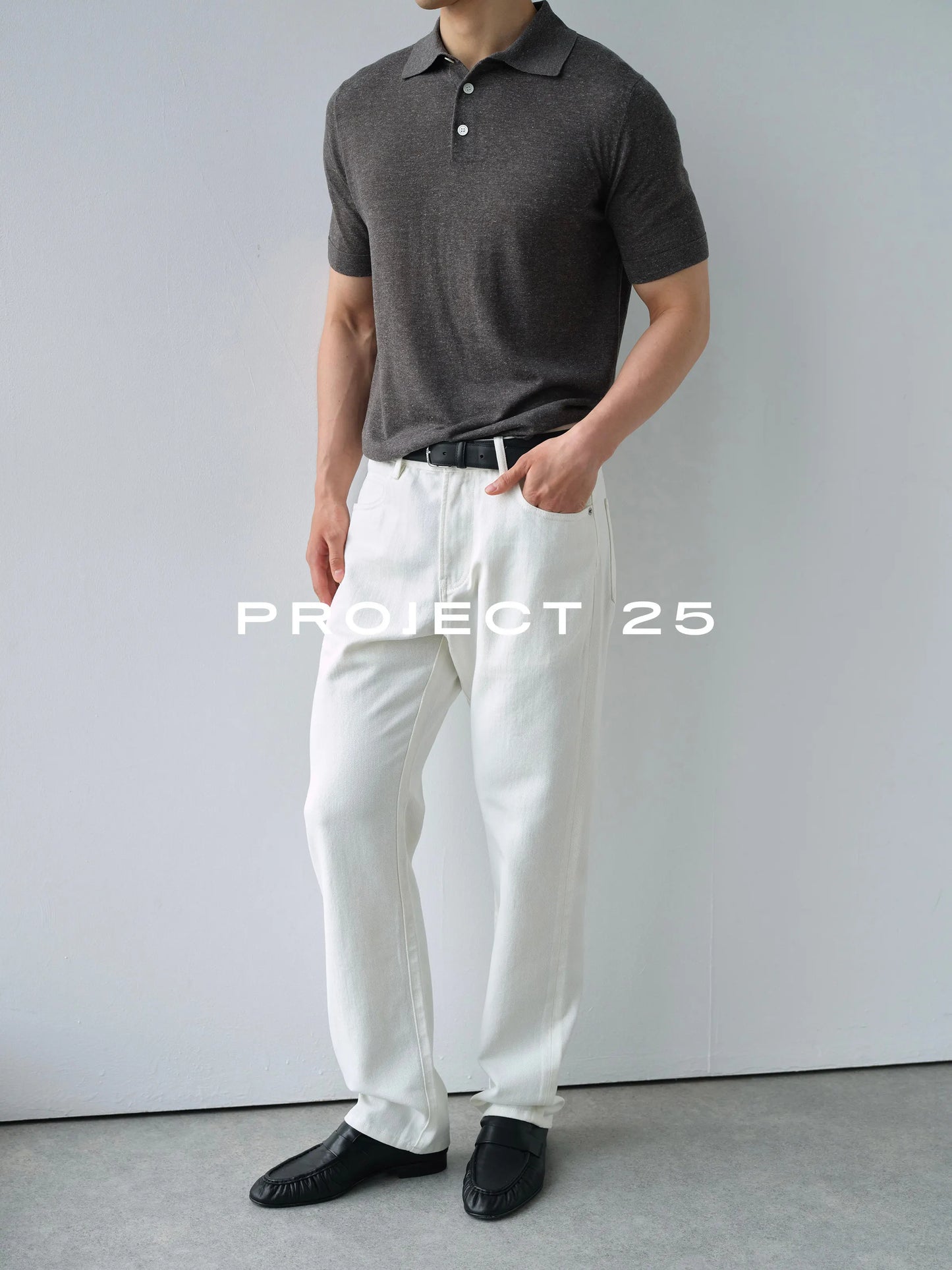 PROJECT 25 Men 16Gauge Lightweight Breathable Linen Blend Italian Old Money Knit Polo Shirt Short Sleeve Casual Tee Tops