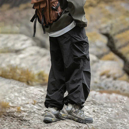 TFETTERS Brand Autumn Winter Cargo Pants Men 2026 New Baggy Watertight Drawstring Men Parachute Pants Techwaer Tourism Man Pants