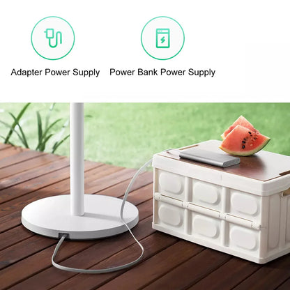 MIJIA Smart DC Inverter Floor Fan 1X Upgrade With 7-Blade,140° Wide-Angle Airflow,Low 25.6dB Noise,Wired Fan With Adapter