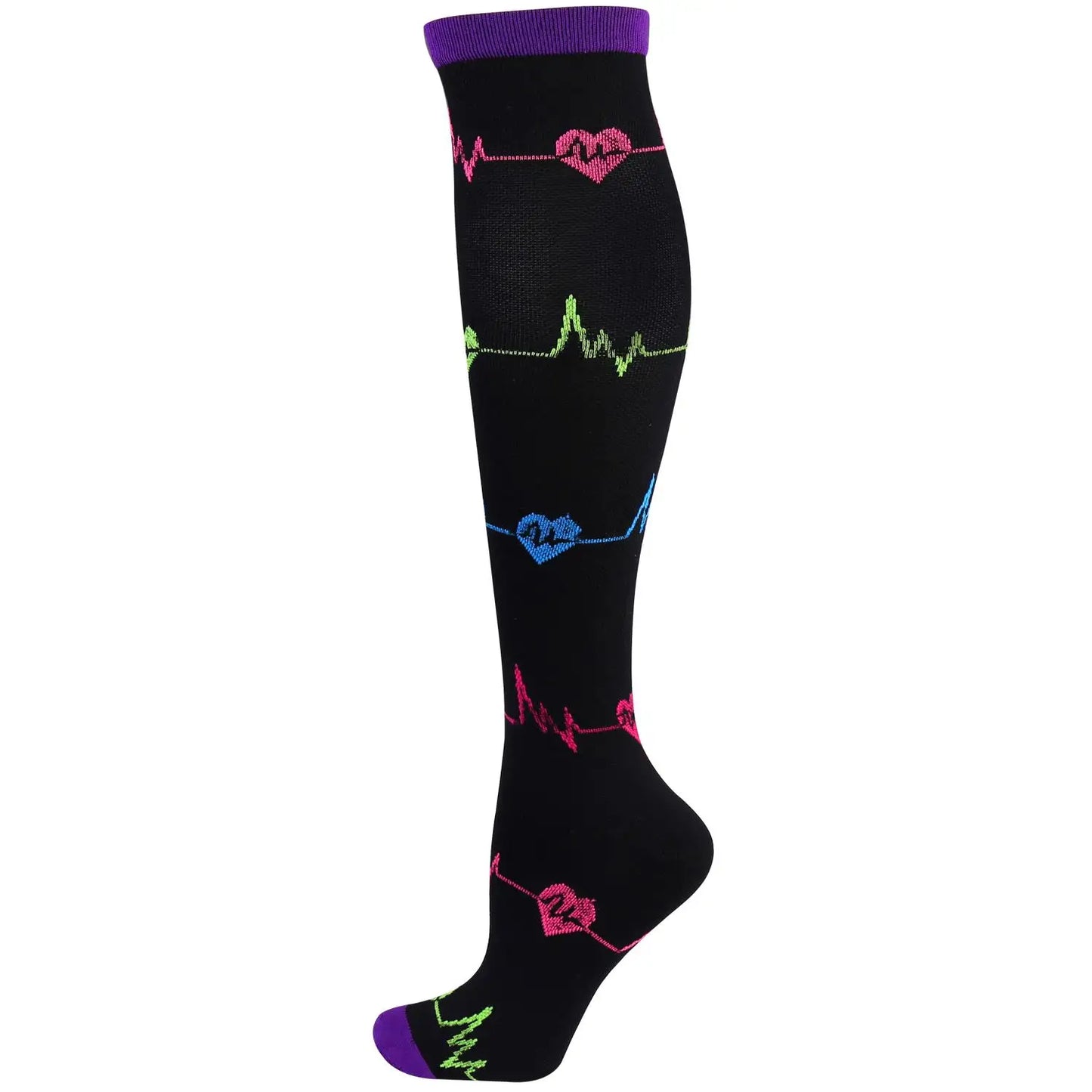 58 Styles Compression Socks 30 Mmhg Heart Star Stripe Socks New Unisex Golfs Tube Thigh Men Outdoor Long Pressure Stockings