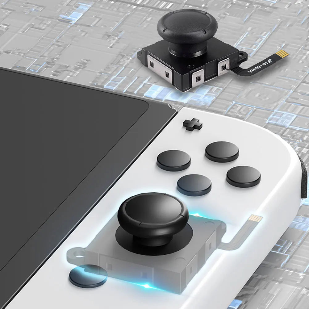2pcs Replacement Hall Effect Joystick for JoyCon Replacement No Drifting Electromagnetic Hall Stick for Swicth OLED Lite Repair