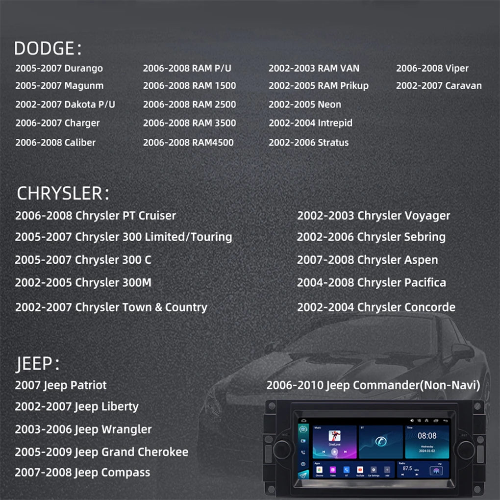 Android 13 232G Car Play Car-play Multimedia Navigation Android Bluetooth Backup Camera Accurate