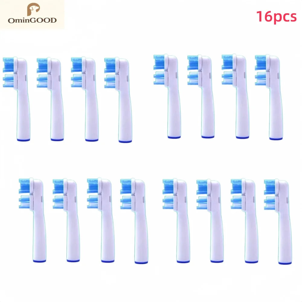 4-24pcs Dual Clean Replacement Brush Head Compatible with OralB Electric Toothbrushes Fit 100 500 1000 2000 3000 5000 6000 7000
