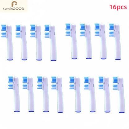 4-24pcs Dual Clean Replacement Brush Head Compatible with OralB Electric Toothbrushes Fit 100 500 1000 2000 3000 5000 6000 7000