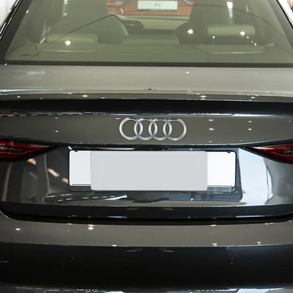 Black Silver ABS 4 Ring Car Hood Bonnet Front Grill Trunk Rear Emblem Logo Badge Sticker For Audi A3 A4 A5 A6 A7 TT Q2 Q3 Q5 Q8