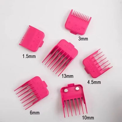 MRD Professional Hair Clipper Combs, Professional Cutting Guide Comb for Wahl with Metal magnet design 1.5/3/4.5/6/10/13MM