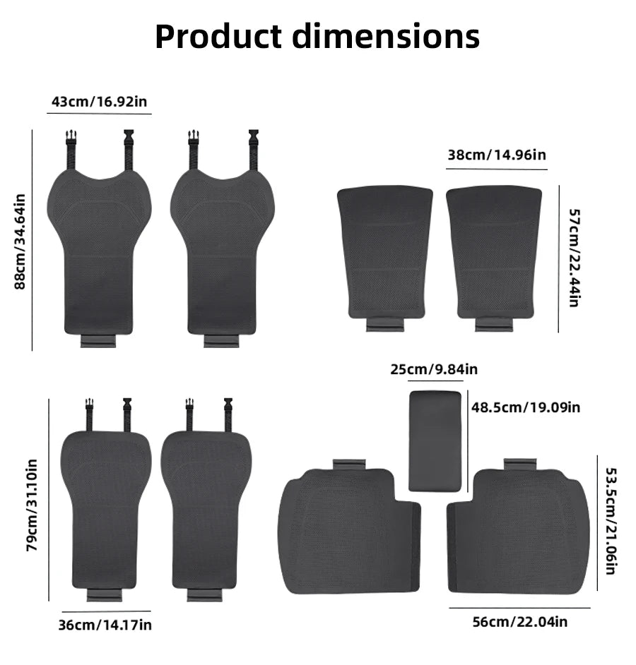 For Tesla Model Y Juniper/Model 3 Highland front and rear seat cushions,Seat cover,Car seat,protection pad Interior accessories