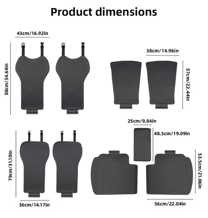 For Tesla Model Y Juniper/Model 3 Highland front and rear seat cushions,Seat cover,Car seat,protection pad Interior accessories