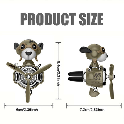 Cool hound dog bobble head shaking rotate plane pilot car air freshener vent accessories decorations ornament fragrance diffuser