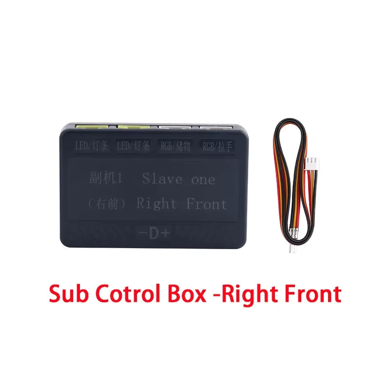 Dual Zone Full Colors LED Ambient Light Accessories Symphony Streamer 3wires 3pins Main control box speakers 35/75/110cm strips