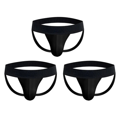 1/2/3PCS Mens Modal Sexy Breathable Quick Dry Sports Hip Lifting Jockstrap T-Back Thongs Bikini Underpants Sissy Panties for Men