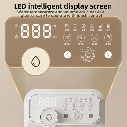 220V 6-stage Temperature Adjustable Touch Screen Instant Hot Water Dispenser for Desktop Use,3.5L Antibacterial Water Tank