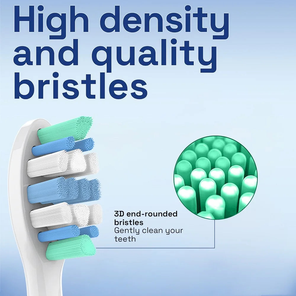 4/8/12/20 Replacement Brush Heads Compatible with Philips Sonicare Electric Toothbrush, Toothbrush Head for 4100/9900/2100/6700