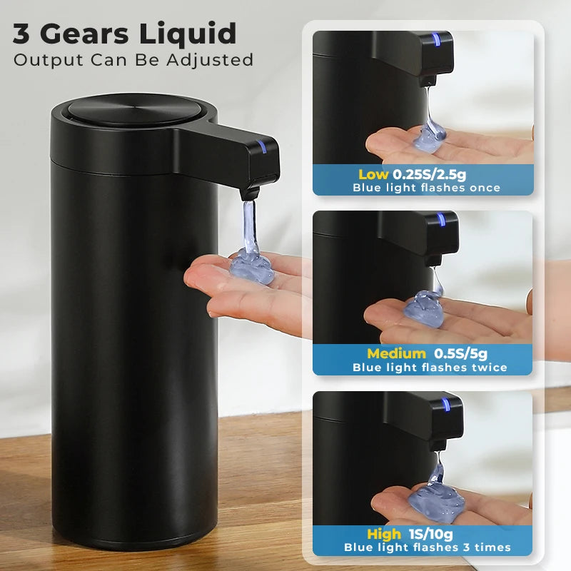 270ml Kitchen Soap Dispenser Automatic Sensor Hand Sanitizer Machine Intelligent Electric Body Wash Soap Dispenser 304 Stainl