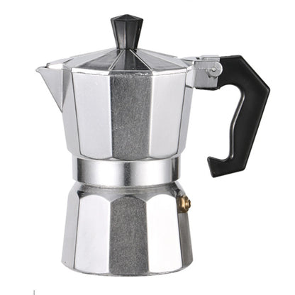 Octagonal Moka Pot Aluminum/Stainless Steel Stovetop Espressos Maker Multi-Purpose Coffee Pots for Outdoor Home Kitchen Office