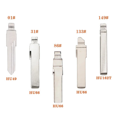 Remote Flip Key Blank Blade HU49 HU66 HU162T Universal Replacement Car Key For VW Santana Jetta Passat Bora Golf Seat Audi Skoda